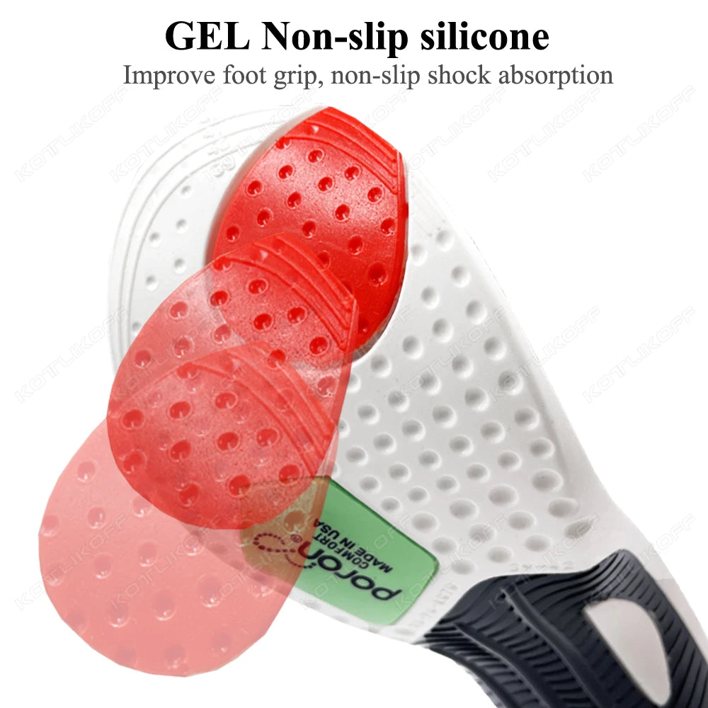 Sport High Elasticity Orthopedic Insoles for Arch Support Man Women