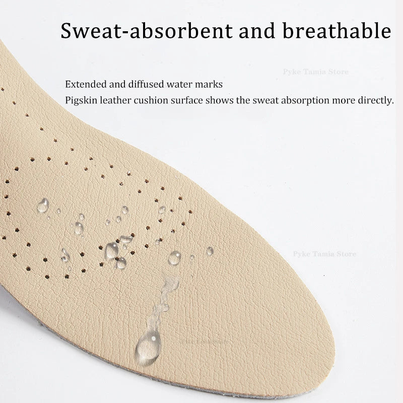 Women's Leather Insoles High-heel Self-adhesive Non-slip Shoes Pads