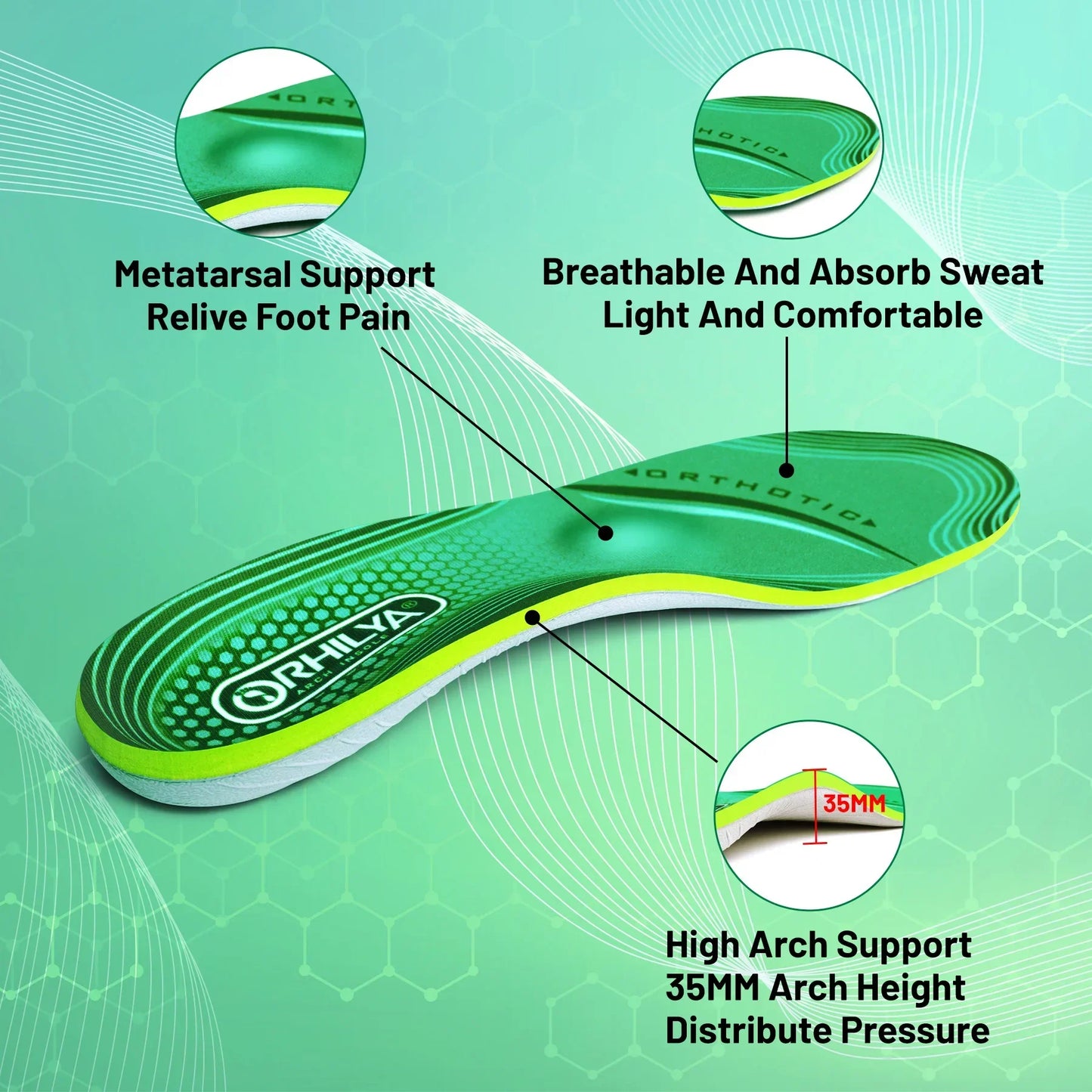High Arch Support Insole