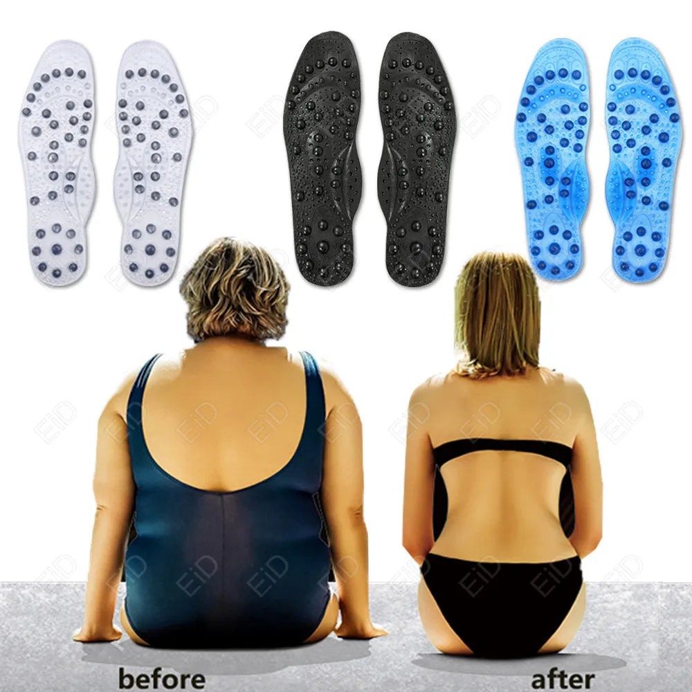 Premium 68 Magnetic Massage Insoles Foot Unisex