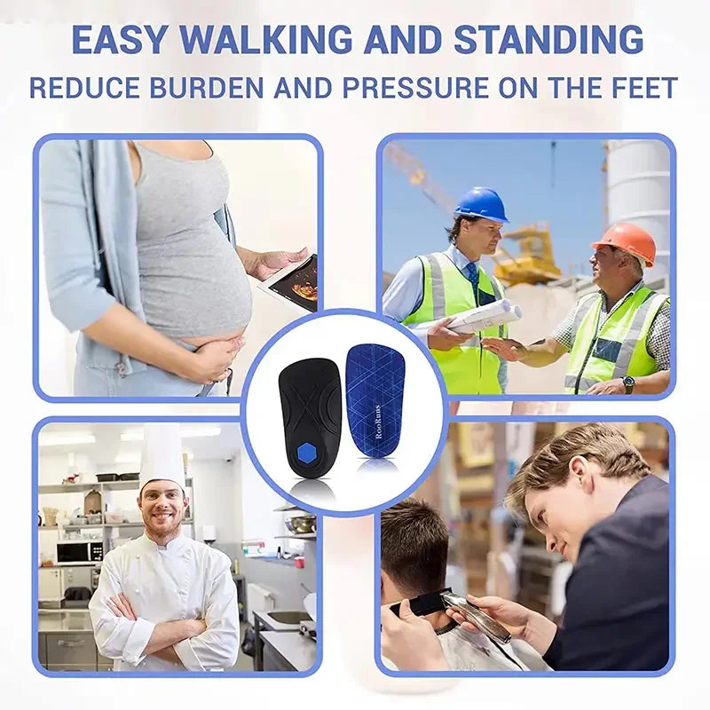3/4 Length EVA Orthotic Insoles Arch Support