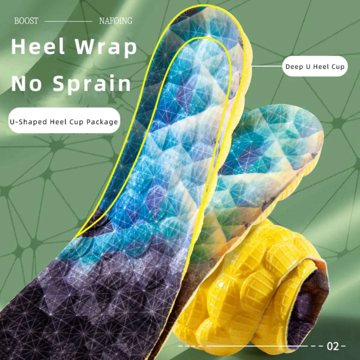 4D Cloud Technology High Elasticity Sports Insoles