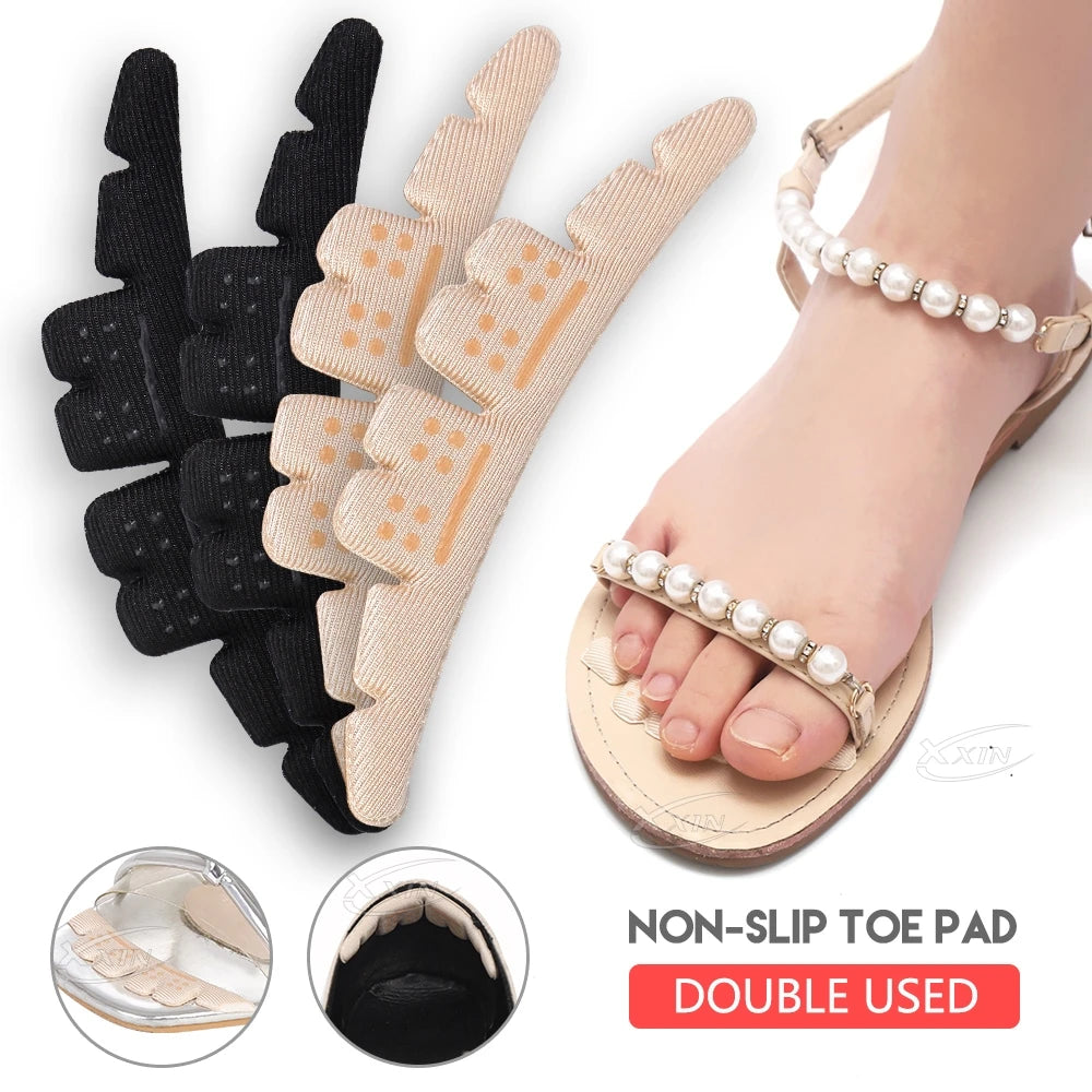 1/2/3Pairs Silicone Gel Point Front Non-slip Foot Toe Pad Ladies