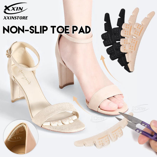 1/2/3Pairs Silicone Gel Point Front Non-slip Foot Toe Pad Ladies