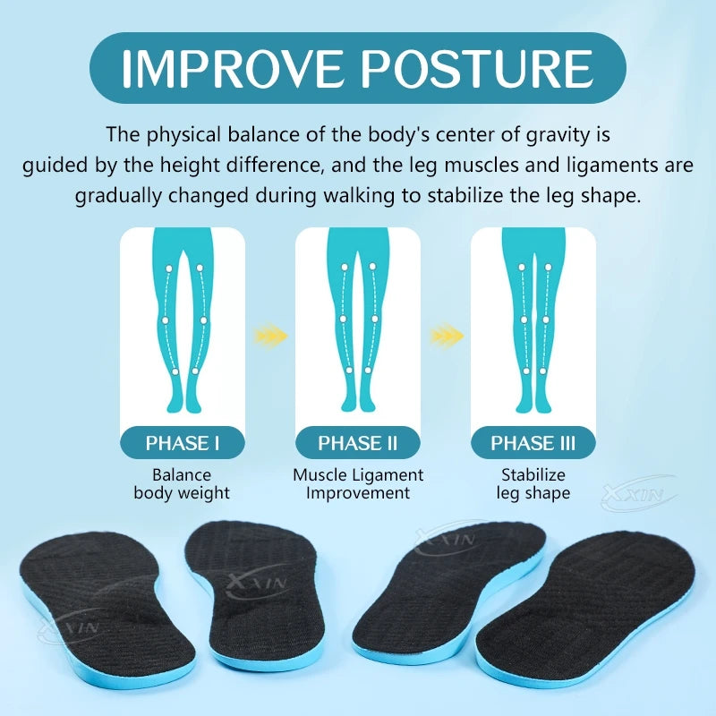X/O leg Correction Insoles Orthopedic Shoe Pads