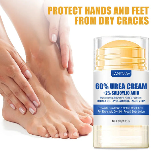 40g Ultra-Hydrating 60% Urea Foot Cream Aloe Vera for Softening Dry Cracked Feet