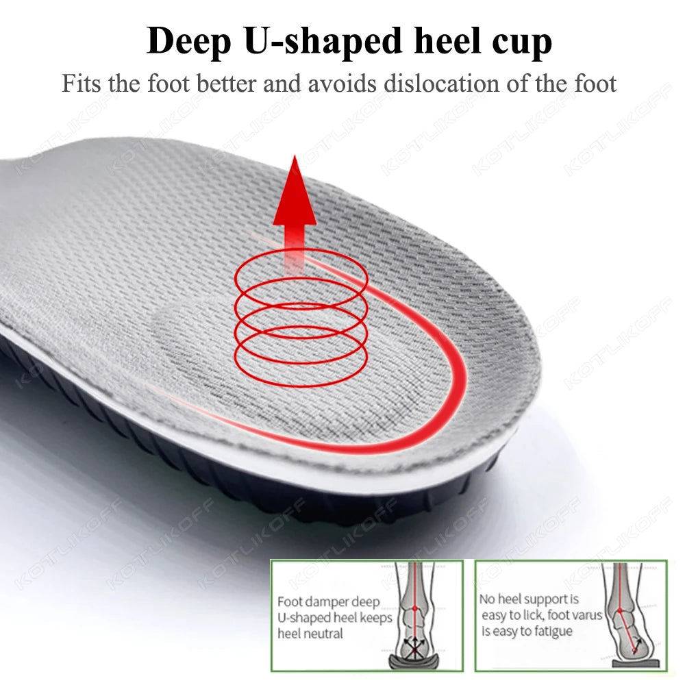 Sport High Elasticity Orthopedic Insoles for Arch Support Man Women