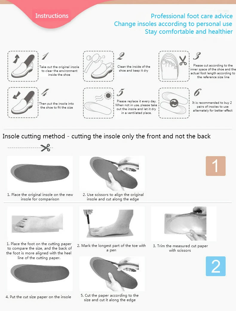 High Elastic Sport Shock absorbing Insole