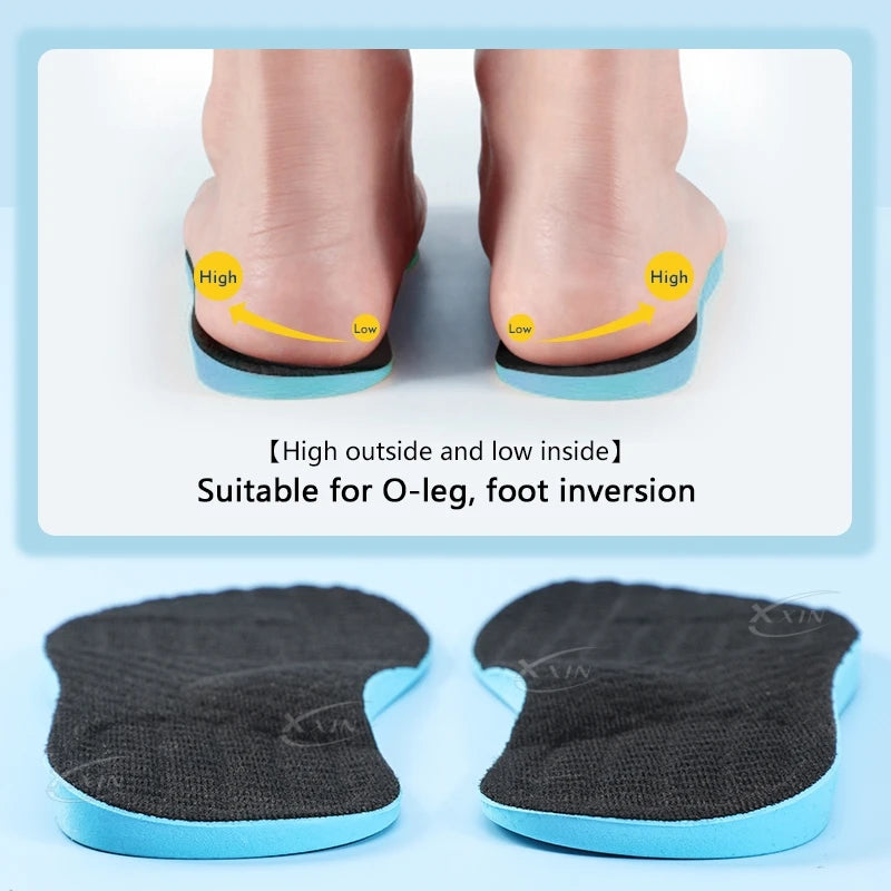 X/O leg Correction Insoles Orthopedic Shoe Pads