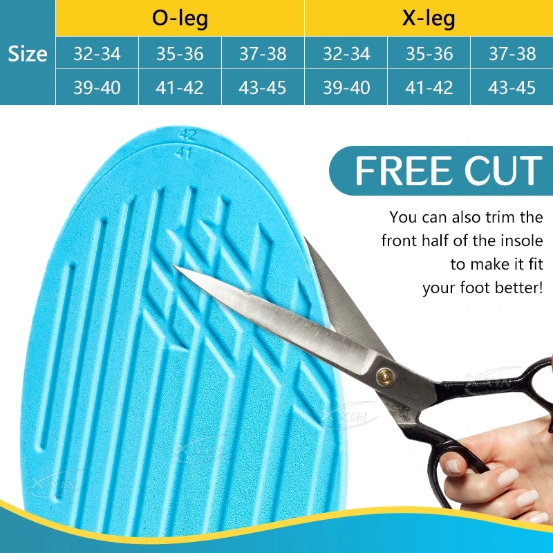 X/O leg Correction Insoles Orthopedic Shoe Pads