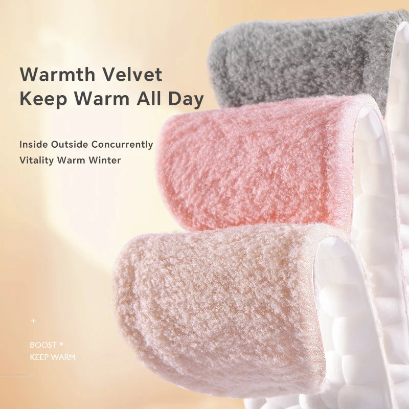 Winter Wool Insoles for Women Men Soft Warm