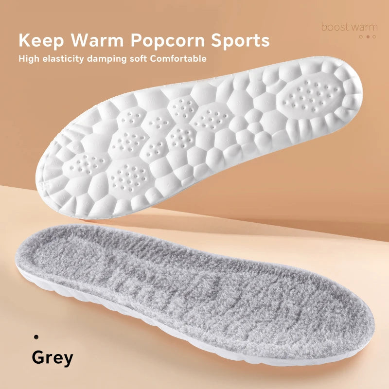 Winter Wool Insoles for Women Men Soft Warm