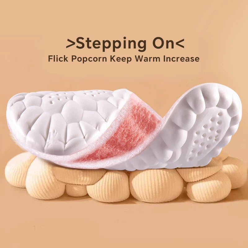 Winter Wool Insoles for Women Men Soft Warm
