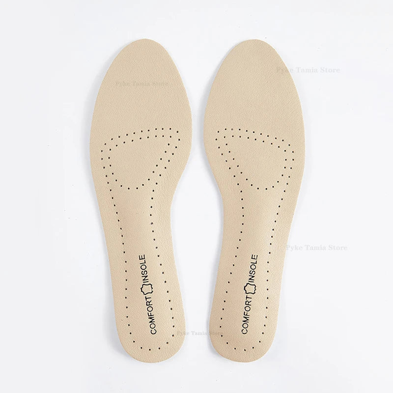 Women's Leather Insoles High-heel Self-adhesive Non-slip Shoes Pads