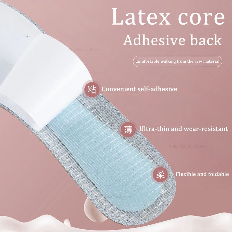 Women's Leather Insoles High-heel Self-adhesive Non-slip Shoes Pads