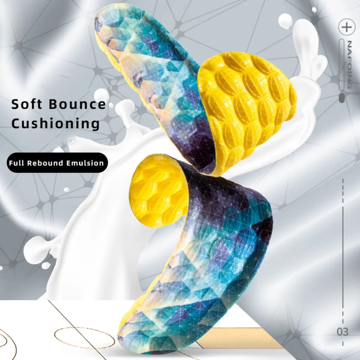 4D Cloud Technology High Elasticity Sports Insoles
