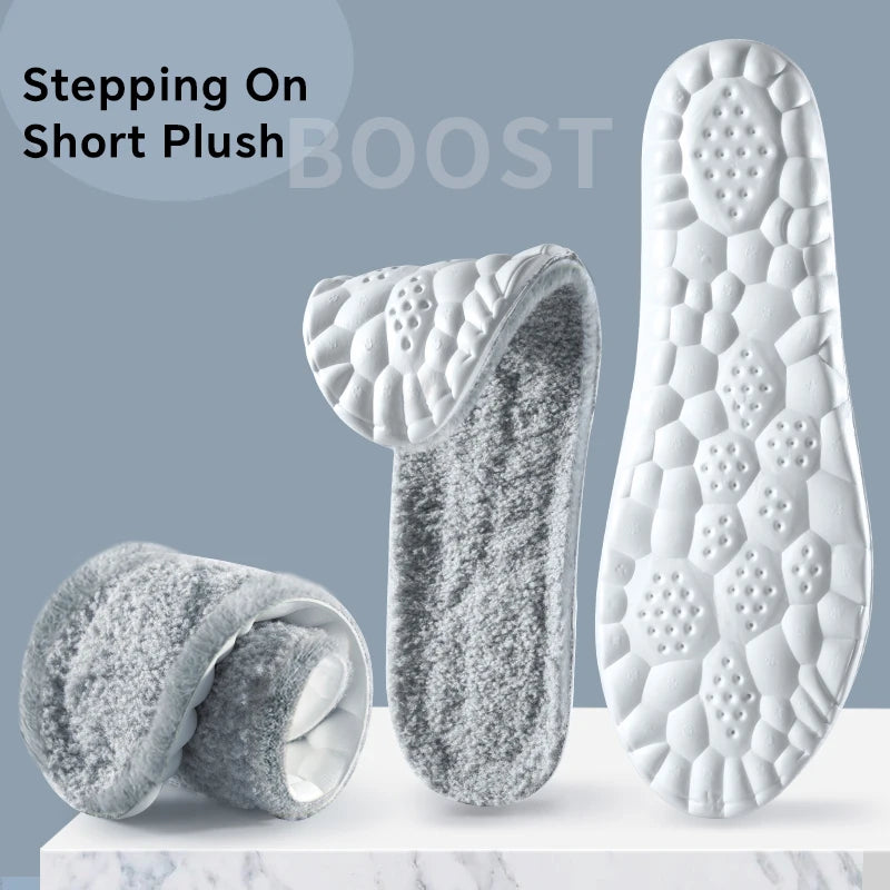 Winter Wool Insoles for Women Men Soft Warm