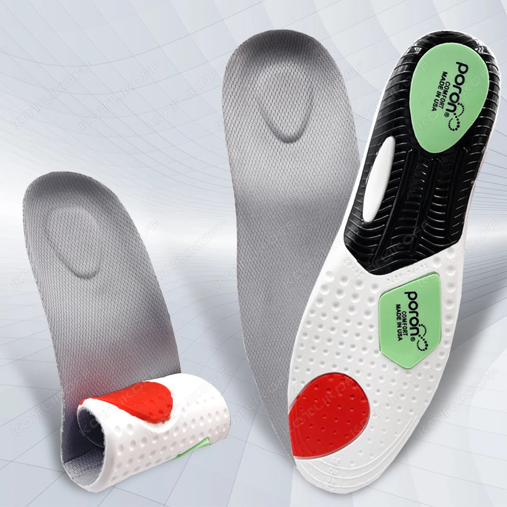 Sport High Elasticity Orthopedic Insoles for Arch Support Man Women