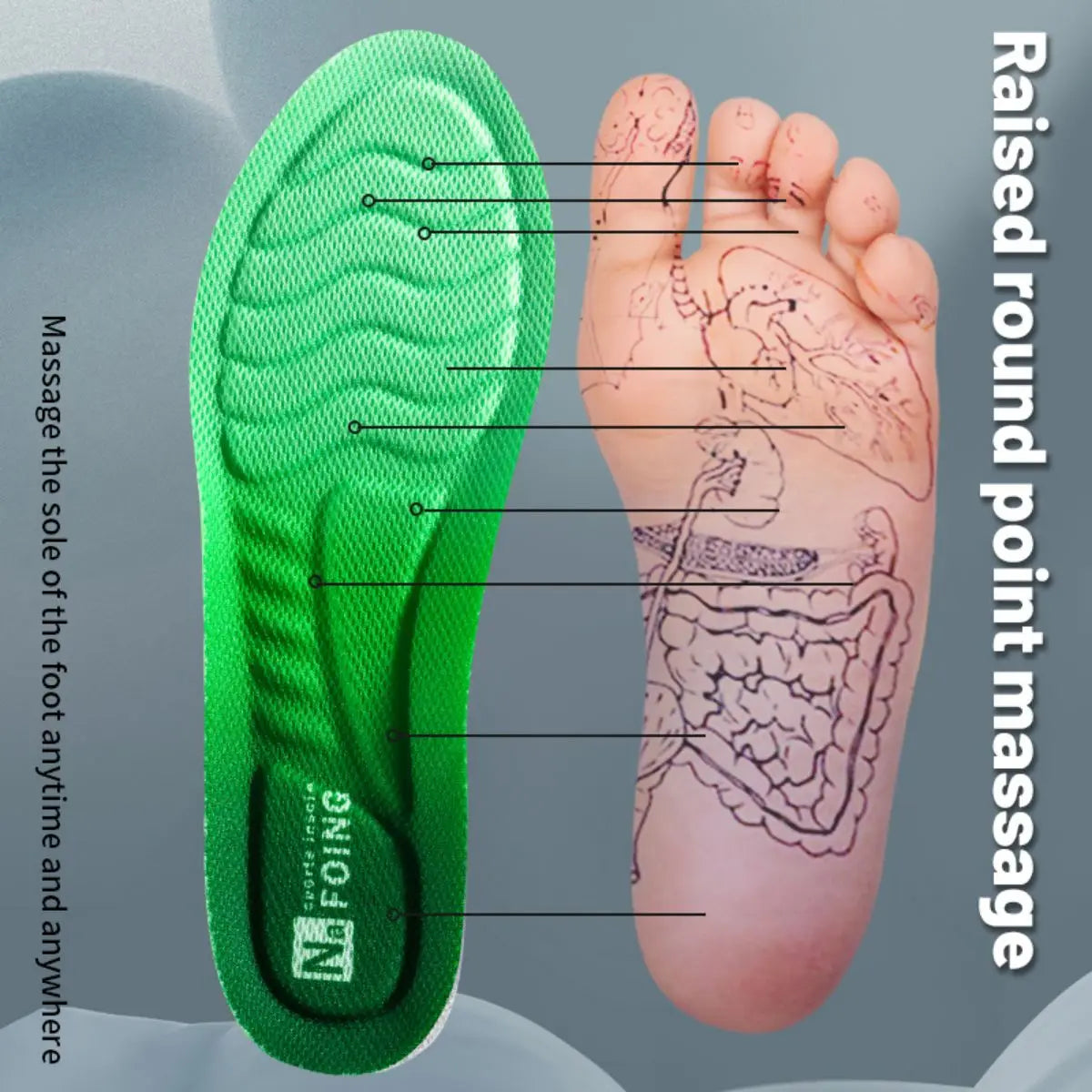 Sport  Antibacterial Anti-odorant Breathable Insoles