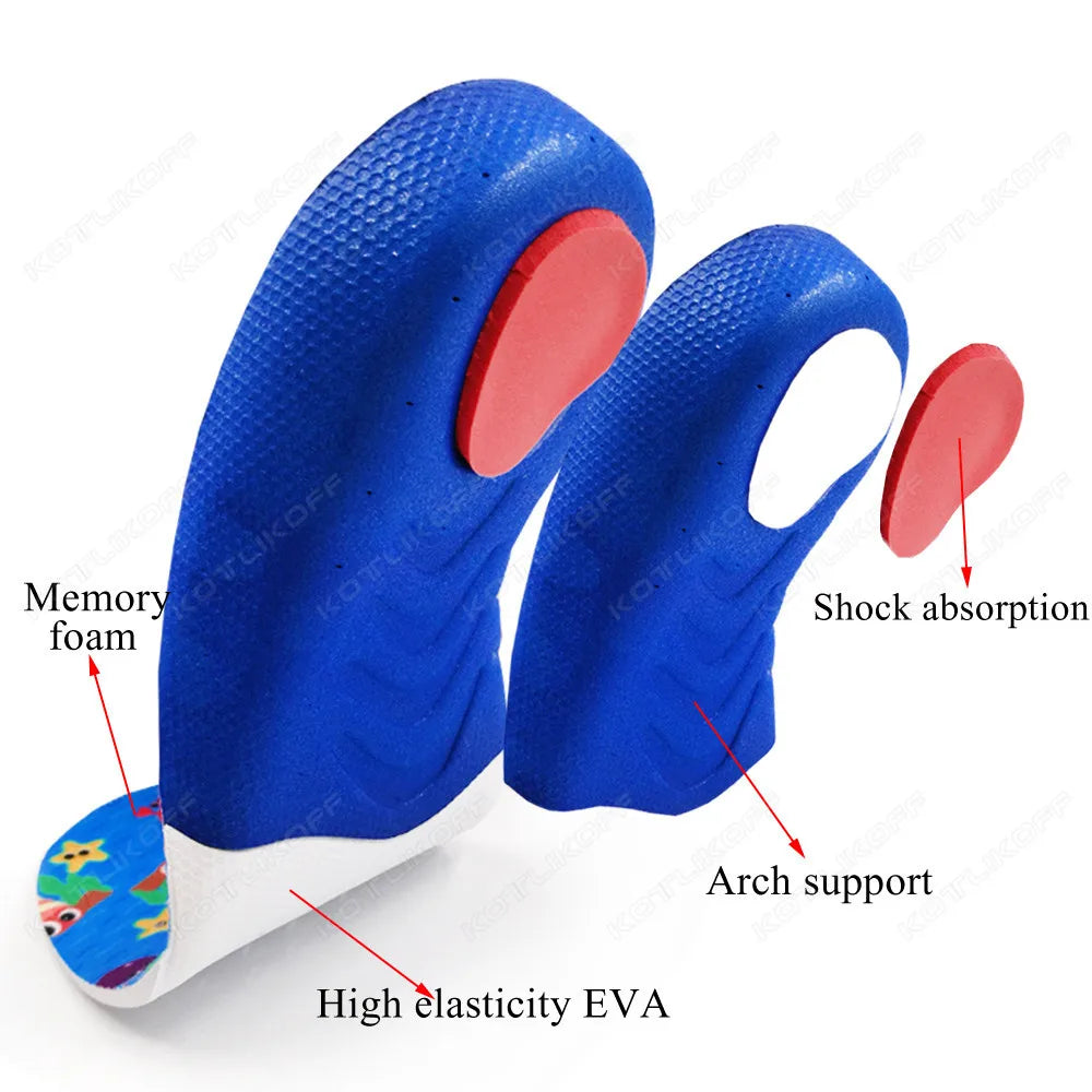 Kids Orthopedic Insoles For Flat Feet High Arch Support Correction OX-Legs